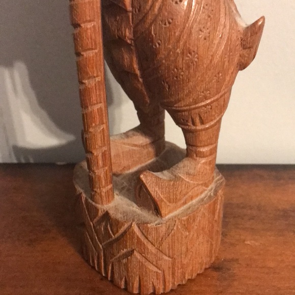 Vintage hand carved deity statue figure elf warrior foo - Picture 5 of 15